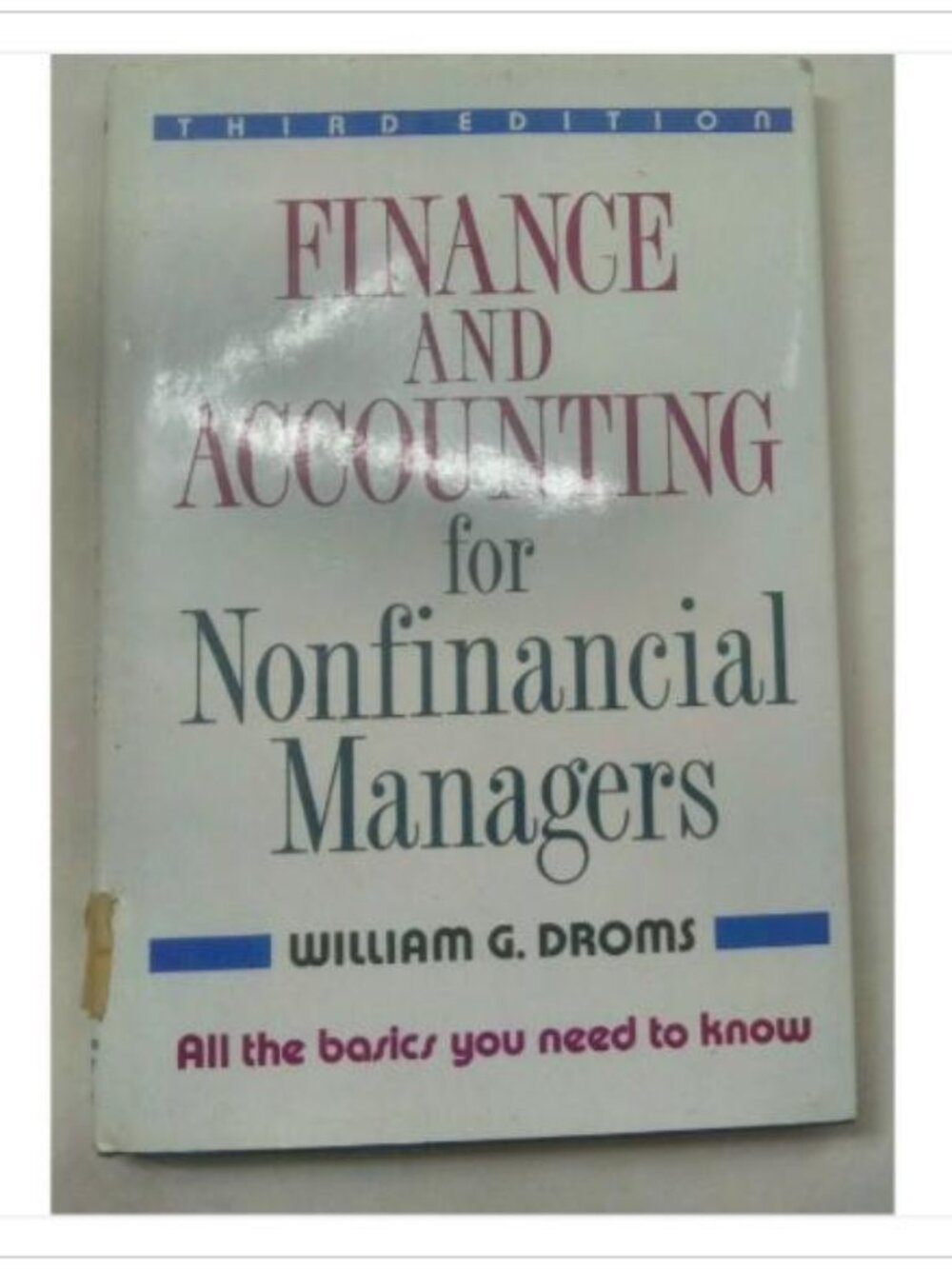 Finance & Accounting Nonfinancial Mgrs 1990 PB